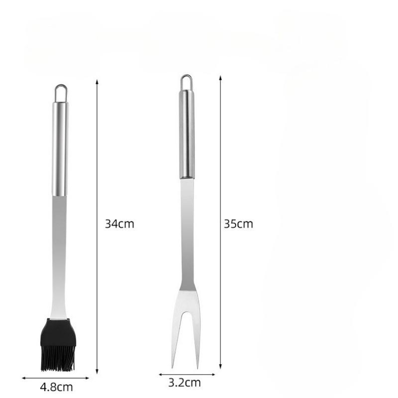 Household Outdoor Stainless Steel Barbecue Tool Combination Set BBQ Bag Packaging Barbecue Tools Kitchen Tools