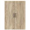 Wall Mounted Cabinet in Sonoma Oak Finish 66 x 34.5 x 90 cm Particleboard
