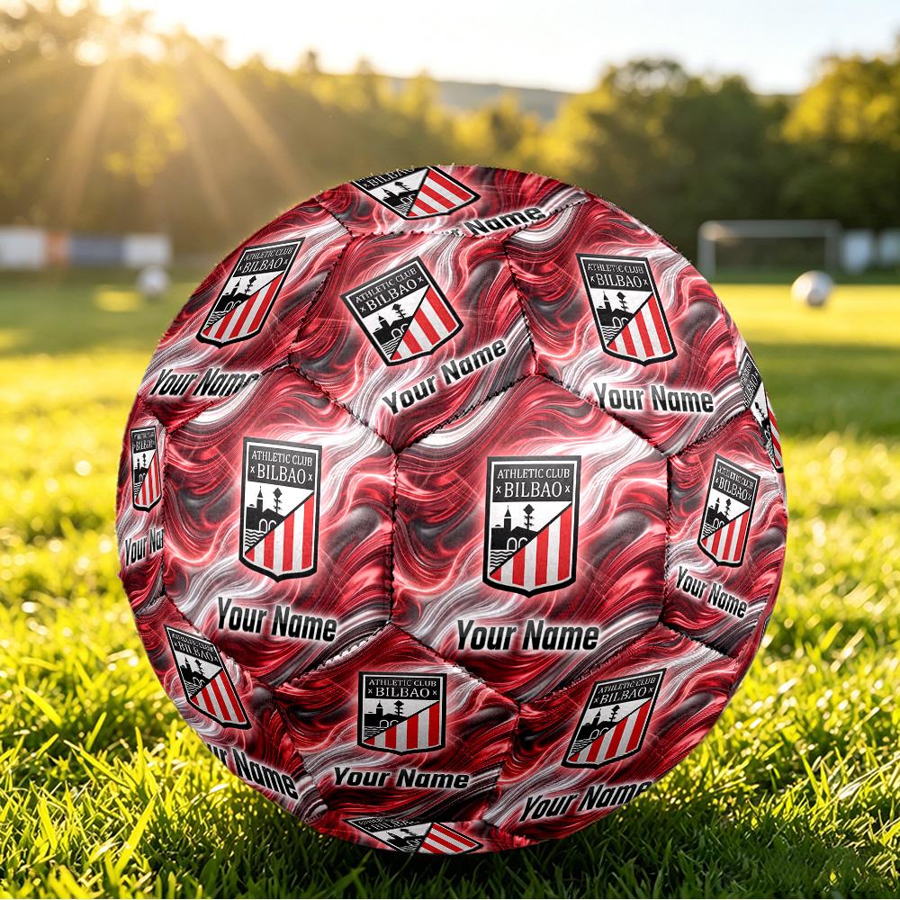 Personalized Size 5 Football Athletic Bilbao Football Pattern Outdoor Game Sports Ball Gift