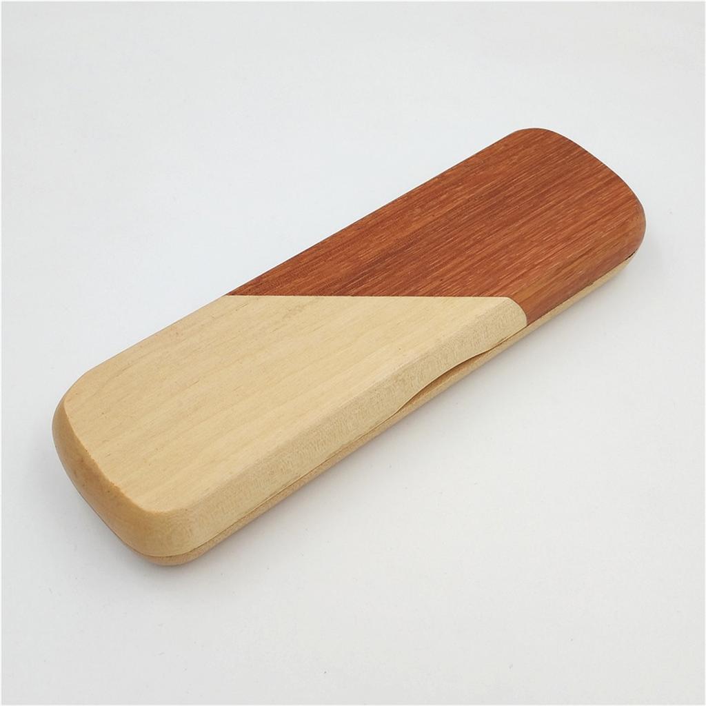 Stationery Storage Organiser Wooden Pen Box Durable Single Pen Presentation Case