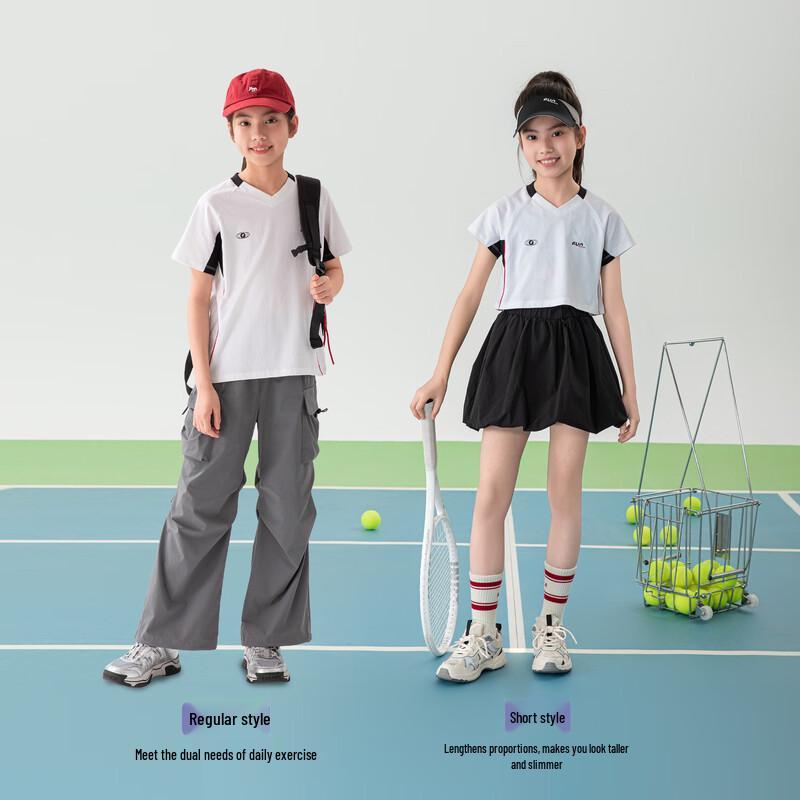 FUN ACTIVE Girls' Quick-Dry Tennis Sport T-Shirt