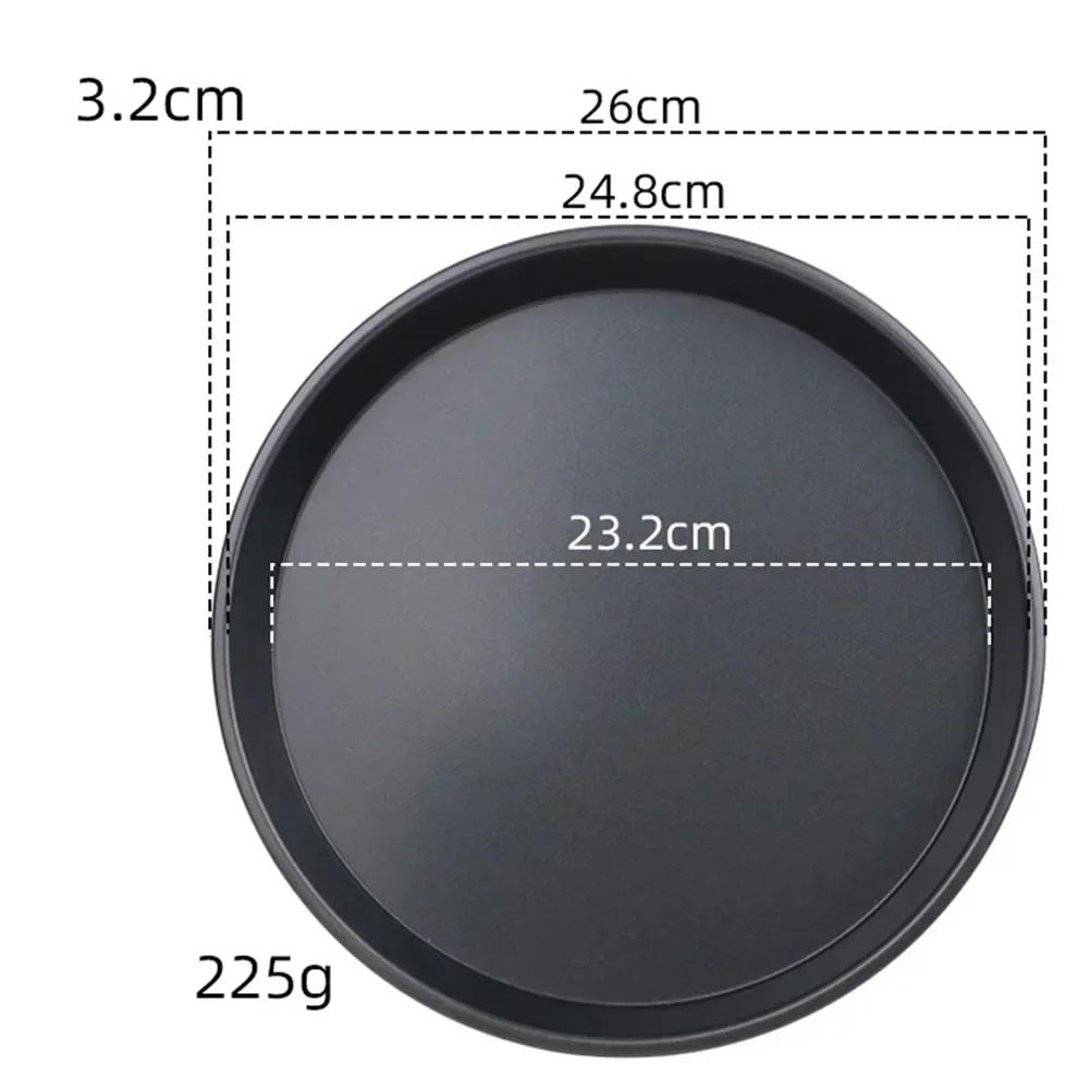 5/6/8/9/10 Inch Round Pizza Plate Pizza Pan Deep Dish Tray Carbon Steel Non-stick Mold Baking Oven Tool Baking Mould Tray