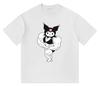 2026 Nieuwe Mode Ronde Hals Korte Mouw T-shirt Lente Zomer Kuromi Dames T-shirt Unisex Trendy Top