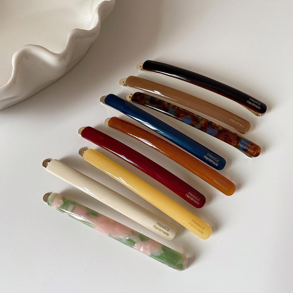 Eleganter Acetat-Haarclip für Damen - Vielseitiges Styling für abstehende Härchen, Pony und Pferdeschwänze