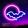 Moon and Bat LED Neon Light 5V Neon Light Modern Neon Sign  Indoor