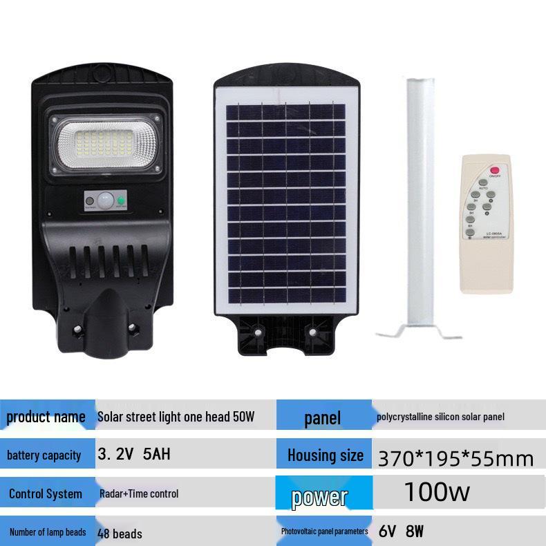 Solar Outdoor Courtyard and Street Flood Light with Motion Sensor