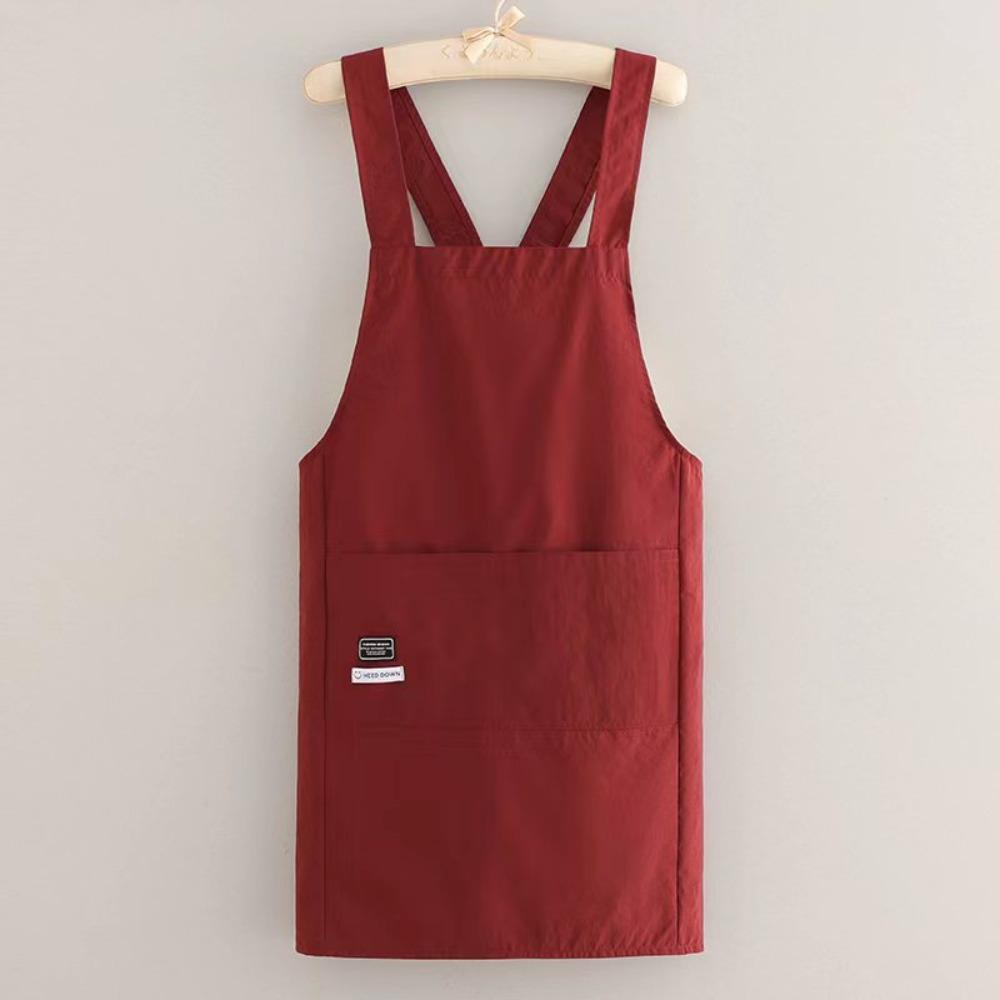 Waterproof Apron Cross Strap Style Cooking Apron Fashion Hotel Restaurant Chef Barbecue Apron