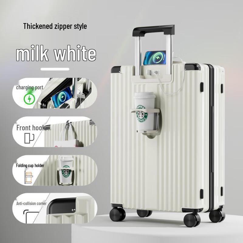 KarLot Large Capacity Zippered Luggage Suitcase 28 inch