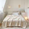 Jacquard Color Solid Thickened 70x100cm Blanket Double Sided Fluff Plush Office