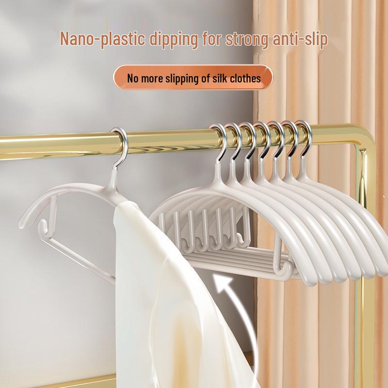 Seamless Non-Slip Hanger: Thickened, No-Bulge Design for Student Clothes Storage