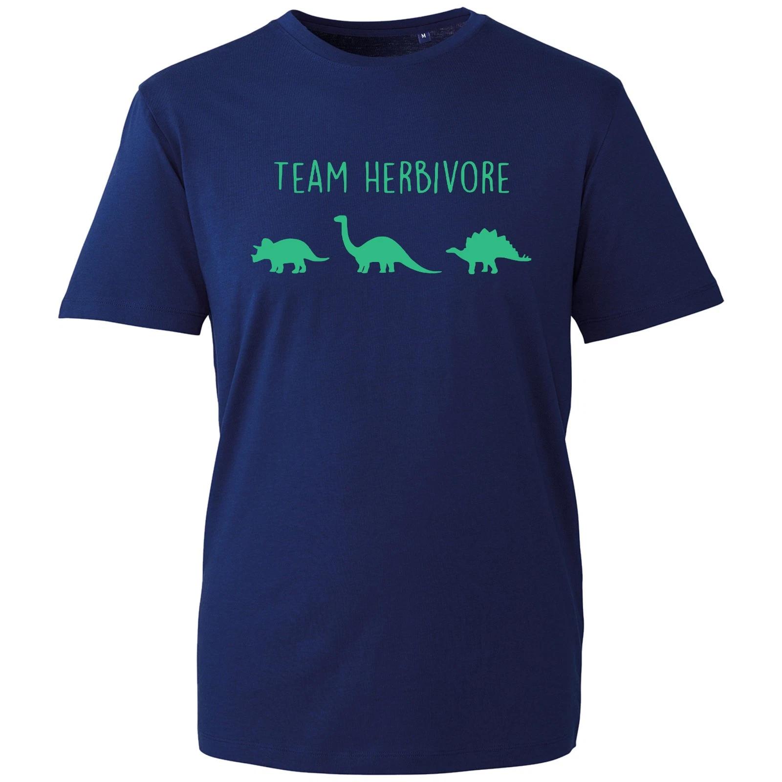 

Team Herbivore T-shirt Vegetarian Dino Fuuny Vegan Latest Top Kids Mens Gift Tee 4XL