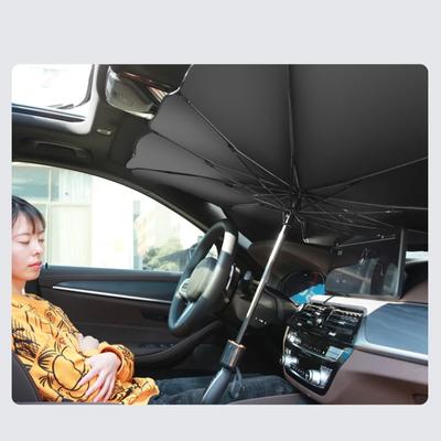 Car Sunshade Umbrella-style Front Glass Sunscreen Heat Insulation Cloth Windshield Umbrella Shade