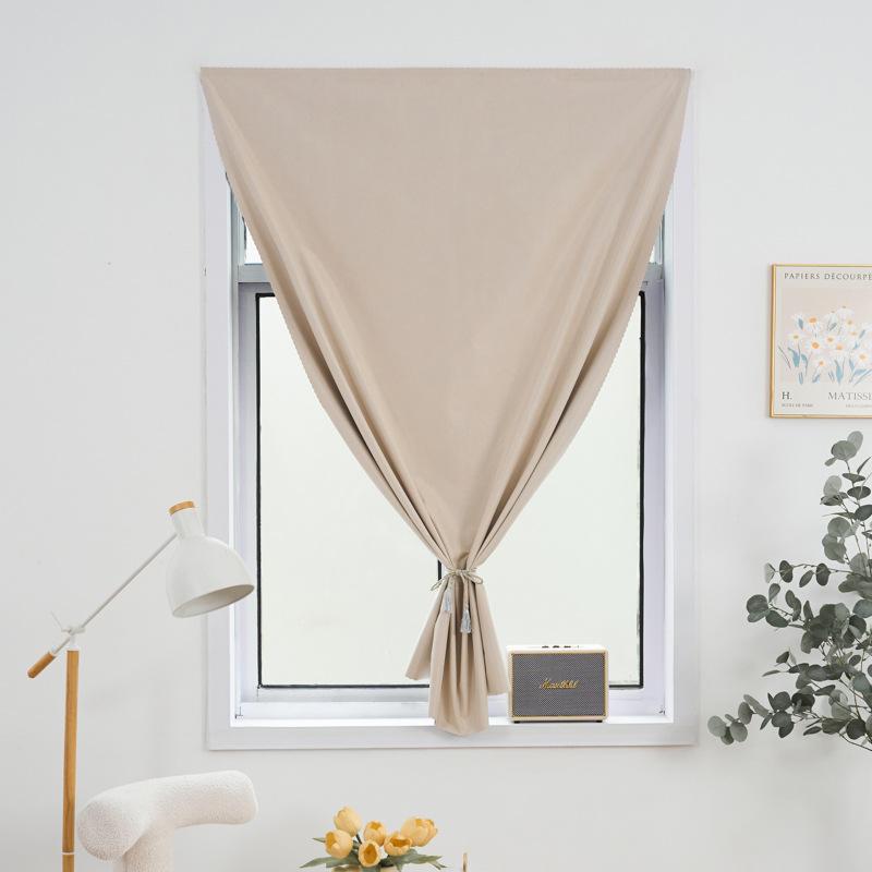 Self Adhesive Blackout Curtains Velcro No Drill Full Length Bedroom Living Room Privacy Thermal Insulated Easy Install 1 Panel