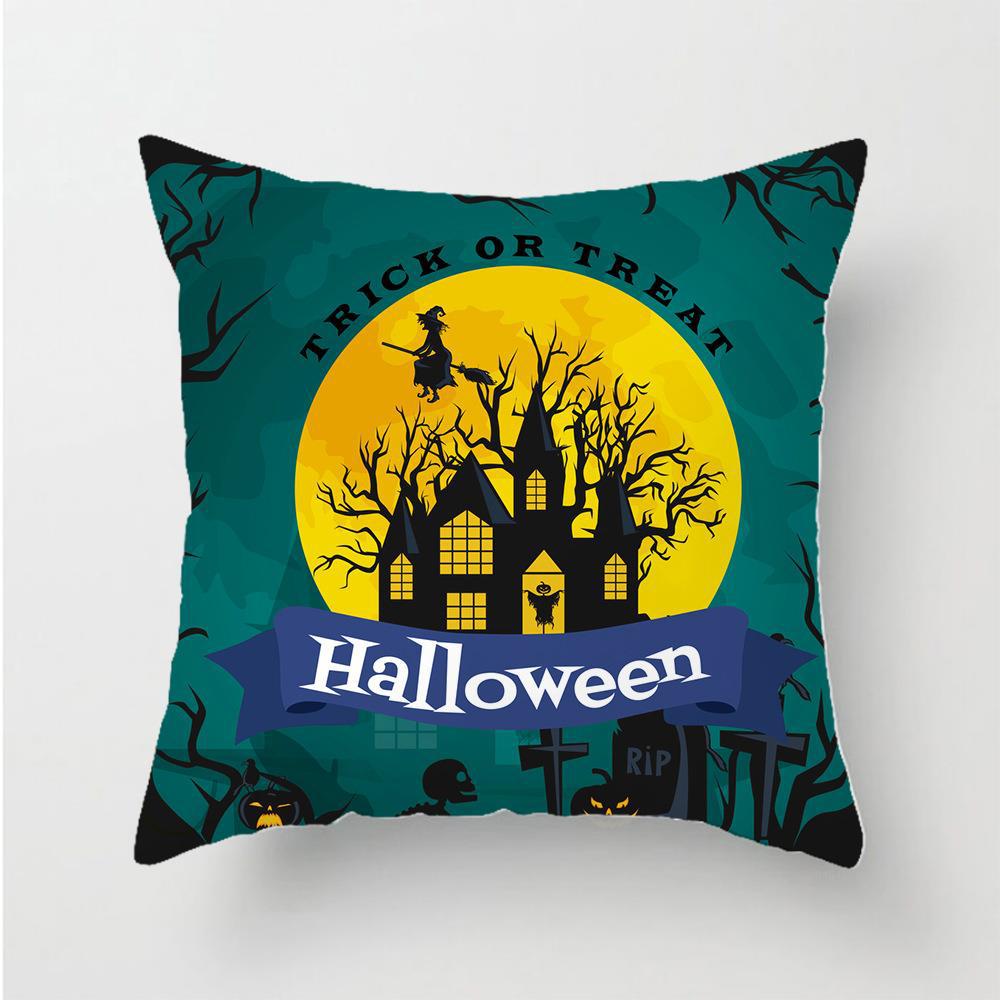 

Halloween Pillow Cover Comfortable Super Soft Short Plush Pillow Cover flannel 45x45cm double-sided [without pillow core]
