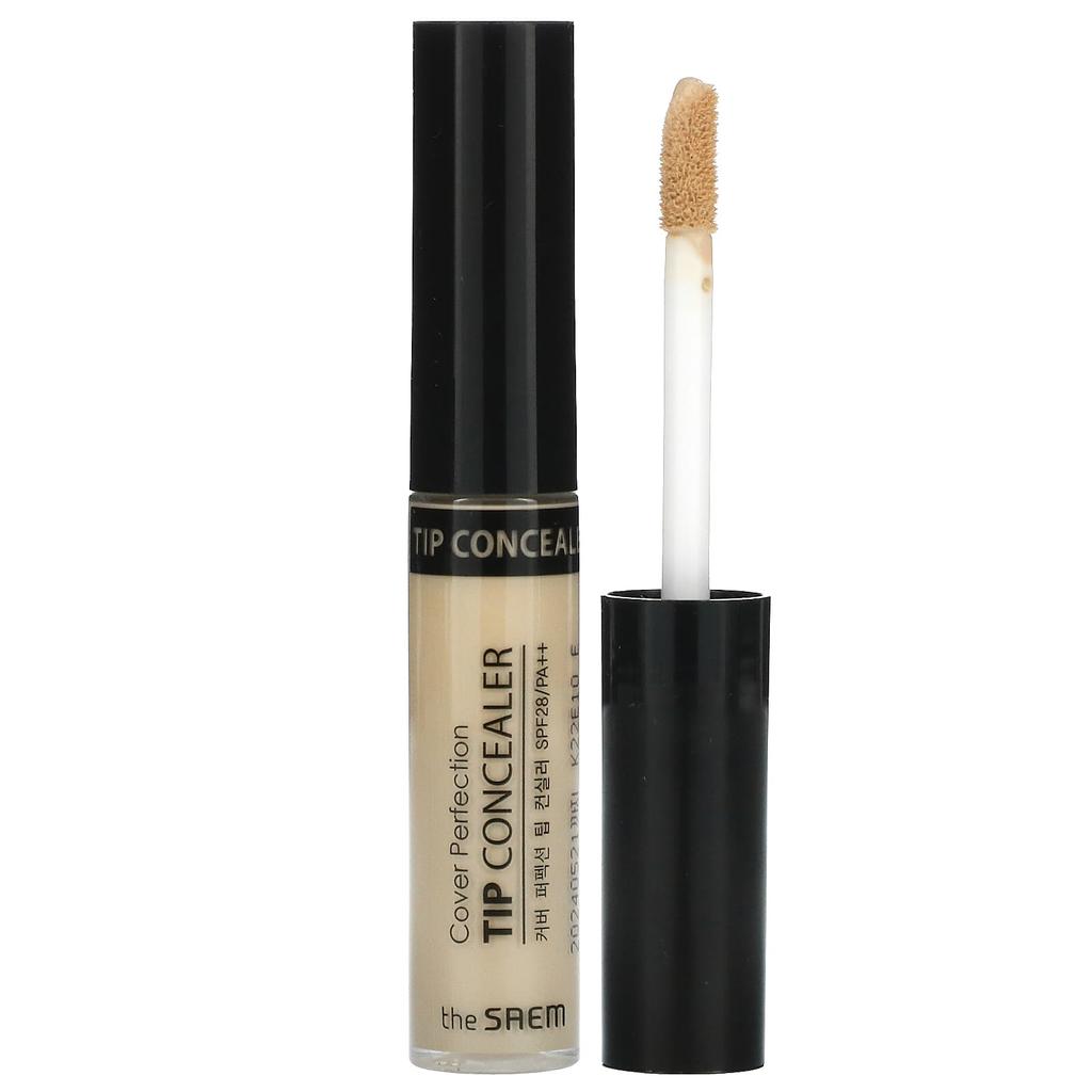 The Saem Cover Perfection, Korektor do końcówek, SPF 28 PA++, 0,5 Ice Beige, 0,23 uncji
