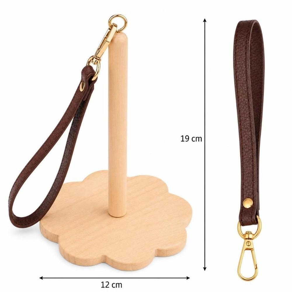 Rotatable Yarn Holder Wooden Knitting Accessories Portable Yarn Ball Winder Stand  For Knitters