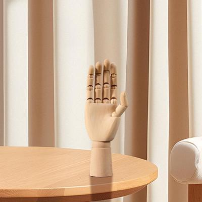 Artist Manikin Hand Movable Joint Wood Model Right Desk Decoration Ornament Versatile