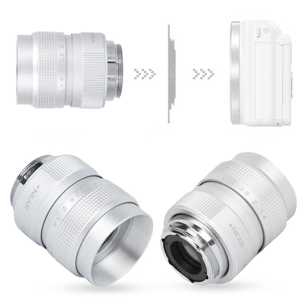 Optical Glass 25mm f1.4 MC Multilayer Film Coating Manual Aperture CCTV Camera Lens for Mirrorless Cameras