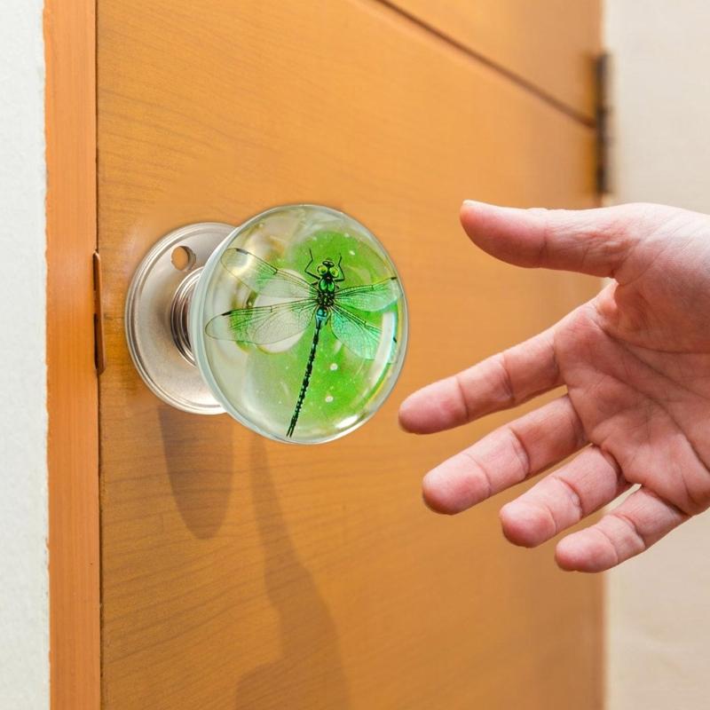 Decorative Ball Door Knob Featuring Nature Inspired Pattern Rustproof Comfortable Handle Simple Maintenance