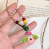 Dopamine Color Cartoon Puppy Necklace Female Design Sense Woven Rope Collarbone Chain Neck Chain with