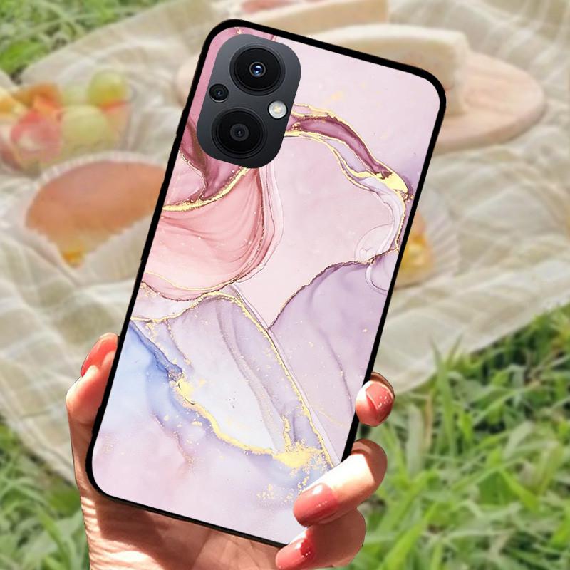 Case For OPPO Reno 7 8 Lite 5G Covers Soft Silicon Lion Wolf TPU Phone Cover for Oppo Reno7 Z 5G Reno 7Z 7Lite Cases Cool Marble
