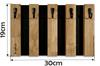 Wooden Key Hanger Lamele 30cm