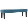 Box Spring Bed with Headboard Dark Blue 190 x 140 cm Velvet