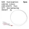 5pcs For Sabiki Rigs with Hooks for Effective For Deep Sea Fishing Techniques