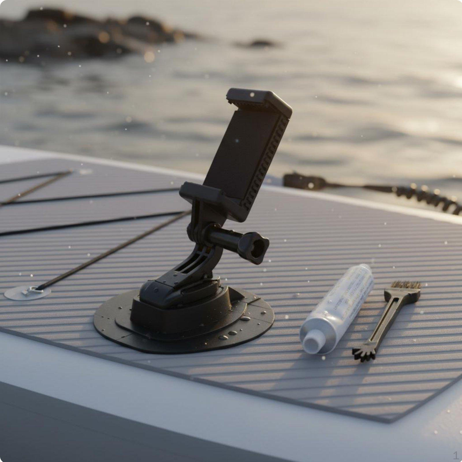 Inflatable Surfboard Camera Base Hands Capturing Standup Paddleboarding Mount Versatile