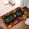 Hello Fall Maple Leaves Front Floor Door Entrance Mat Indoor  Bathroom Kitchen Doormat Garden Carpet Rug