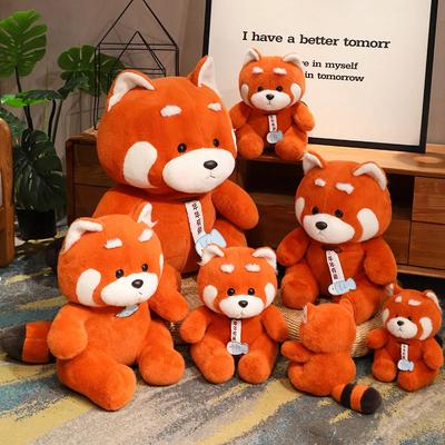 Cute Cute Raccoon Doll Red Panda Doll Sleeping Pillow Plush Toy Doll Soft Cute Brown Bear Holiday Gift for Boys and Girls