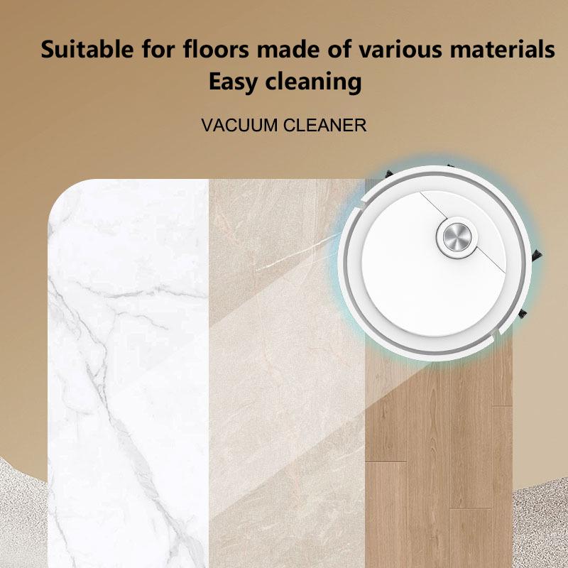 Smart Sweeping Robot 3-in-1 Smart Cleaner Household Rechargeable Fully Automatic Vacuum Cleaner 6000Pa Suction Pet Hair 2025