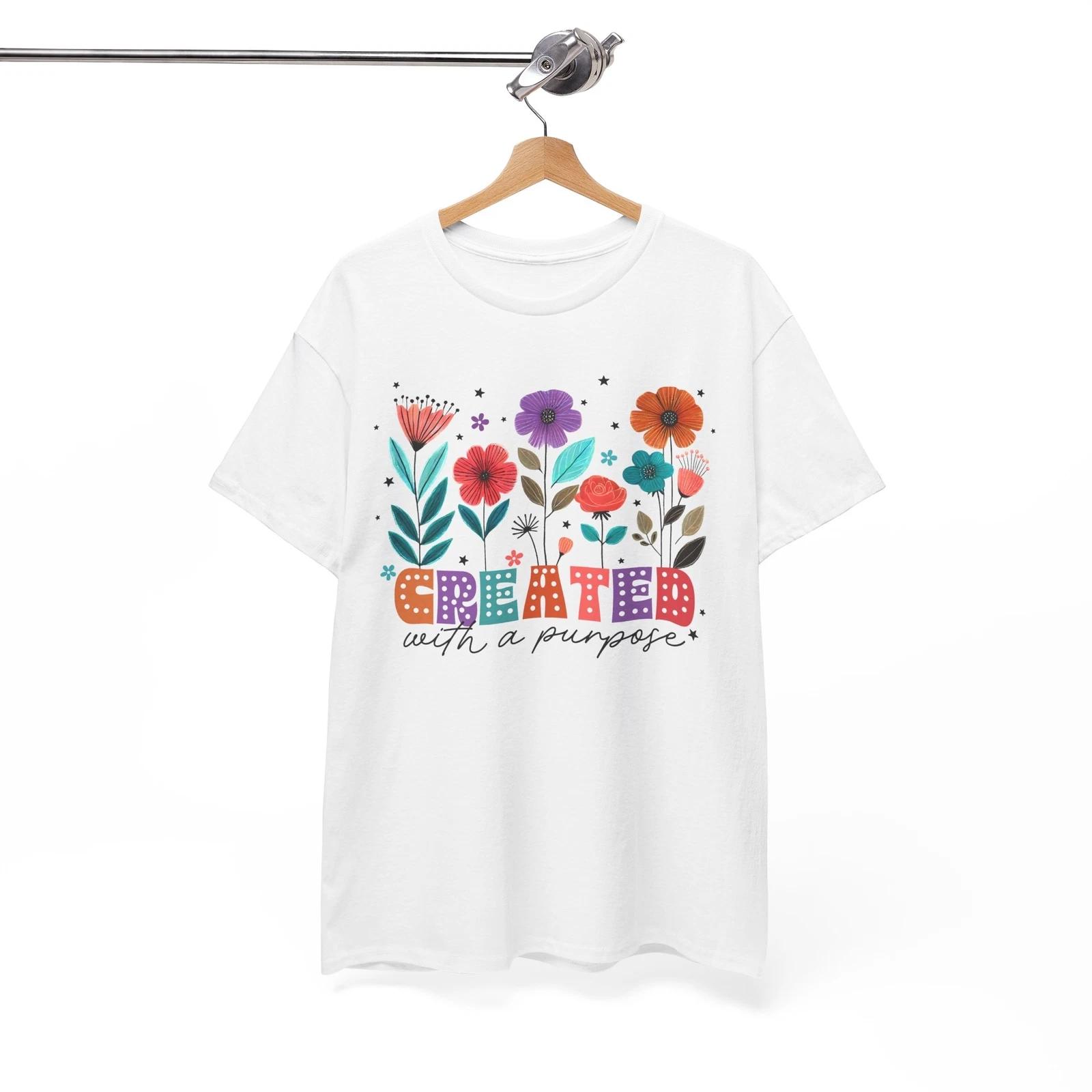 Jesus Saves T-Shirt | Created with a purpose Tee | Religious Cross Shirt 3XL