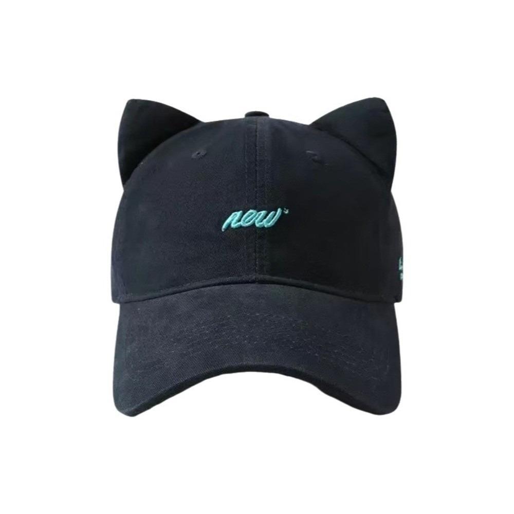 

Wide Brim Baseball Cap Embroidered Peaked Cap Casual Wide Brim Visor темно-синього кольору