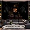 Wall Hanging Tapestry Custom NameKontra K Pattern Personalized Printed Fabric Wall Decor
