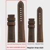 Extended matte crazy horse Frosted leather watchband 22m 24mm For Pam111 441 Hamilton Tissot Omega Casio men Vintage watch strap
