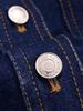 Autumn Women's Versatile Denim Jacket with Loose Fit and Big Pockets