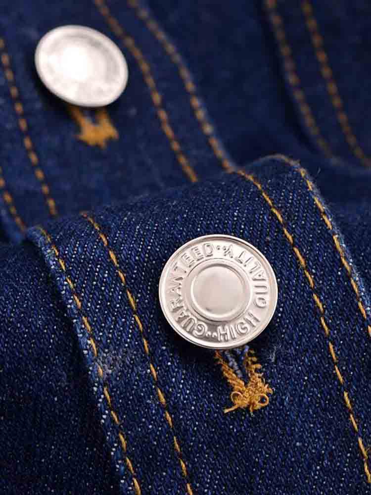 Autumn Women's Versatile Denim Jacket with Loose Fit and Big Pockets