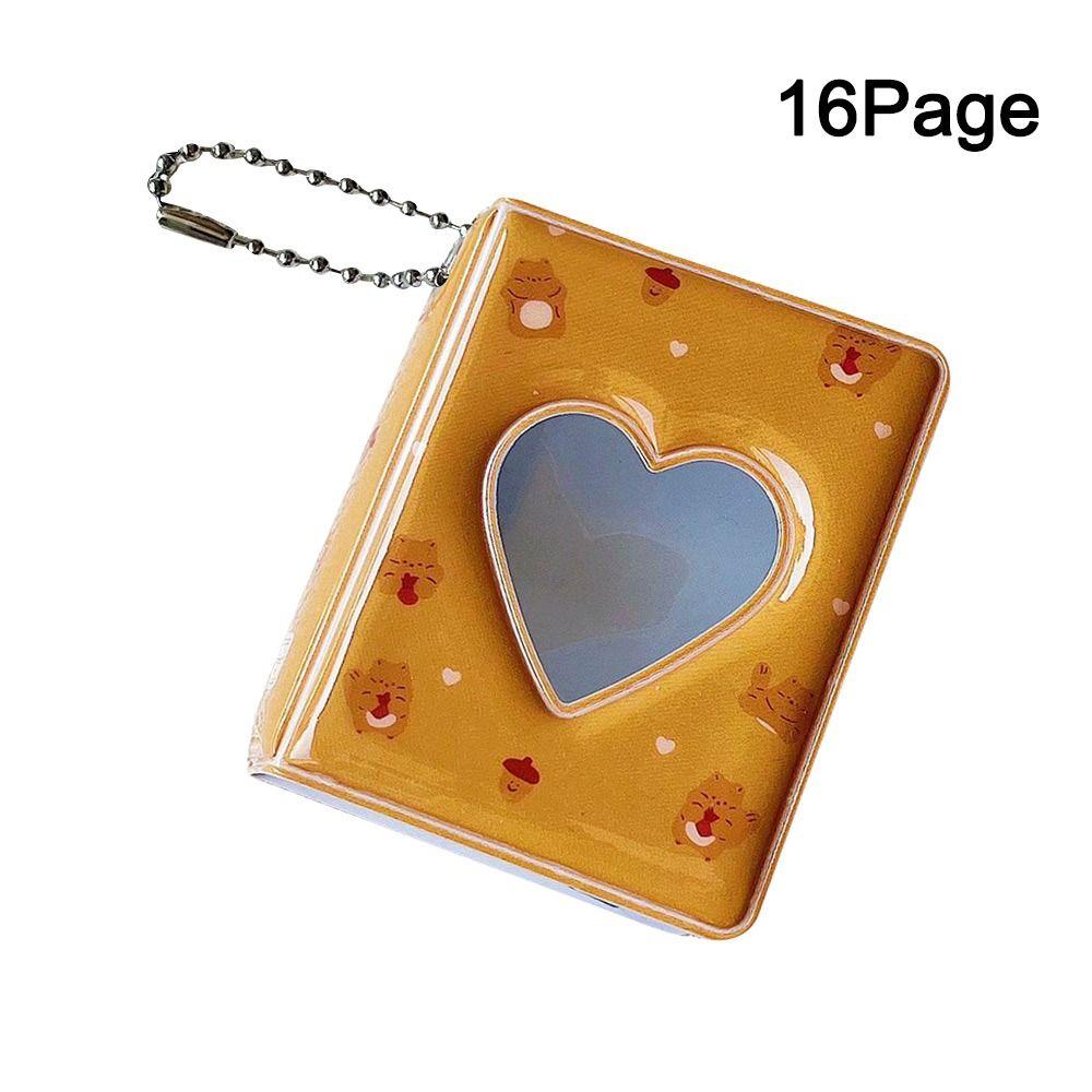 

Love Heart Photocard Holder 16 Pockets Name Card Book Mini Photo Album