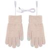 Winter Heating Gloves USB Heated Screentouch Finger Gloves for Sport Activity Full Finger Knit Ski Gloves for Men Women