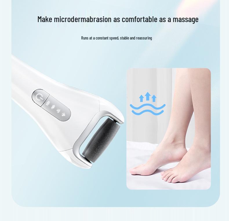 USB Rechargeable Electric Foot File with Digital Display, Water-Resistant Callus Remover, and Automatic Pedicure Tool.