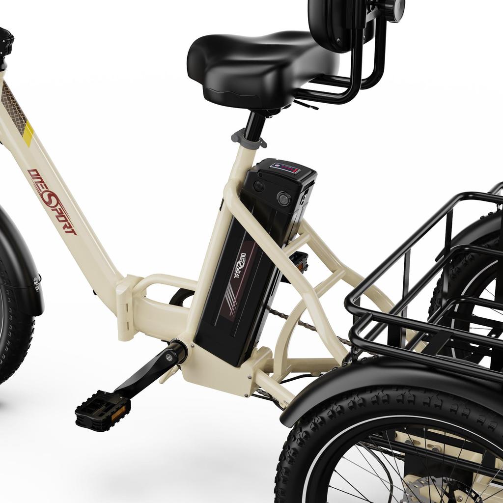 ONESPORT OT30 Pro Elektrisk Lastcykel 500W Motor 20" Feta Däck Vikbar Vuxen Elcykel Topphastighet 25 km/h Dubbel Skivbroms 48V 18AH 7 Växlar