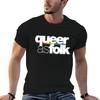 Queer as folk - Klassisches Logo V2 T-Shirt t shirt für Mann Baumwoll-T-Shirt Mann Anime-T-Shirt T-Shirt