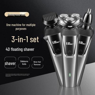 Linko 8806 Men's Washable Electric Shaver Set: Three-In-One USB Rechargeable Beard Trimmer