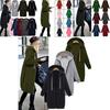 Womens Long Sleeve Zip Up Hooded Jacket Cozy Cardigan Coat In Multiple Trendy Colors