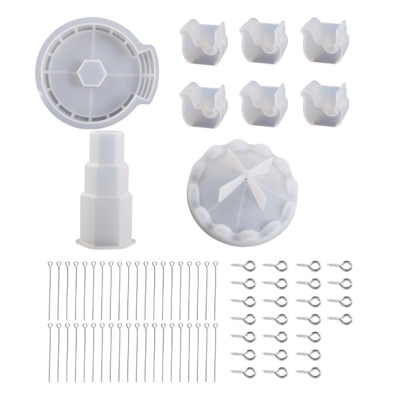 

Carousel Silicone Resin Molds Set Epoxy Resin Casting Molds Merry-go-roud Silicone Mould Accessories for Car Table Decor 1