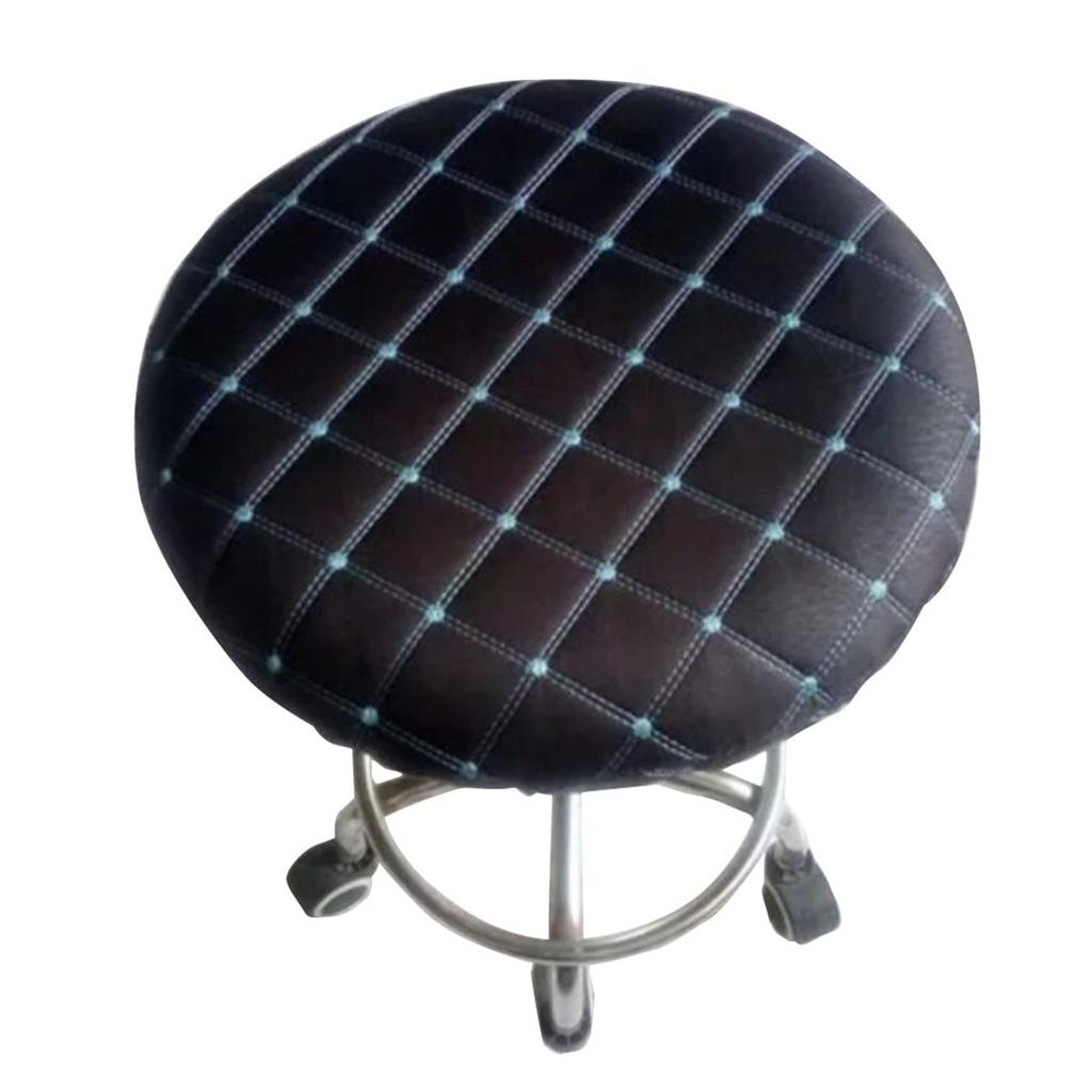 Round Stool Chair Cover Elastic Swivel Chair Covers Stretch Rotating Chairs Protector Washable Seat Case Office housse dining