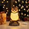 Resin LED Table Lamp for Bedside 3D Animal Night Light, Dolphin Owl Lion Sculpture Decorative Desk Light Lamp, USB Decor Bedroom, Warm Glow