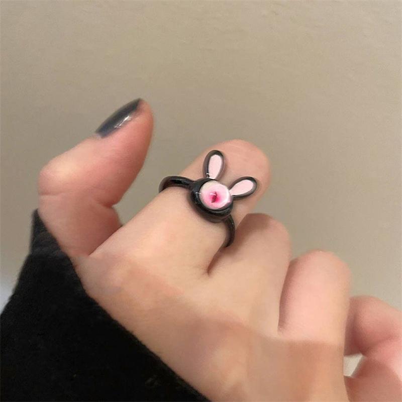 Korean Popular Cute Quirky Style Animal Ring Fashionable Personality Charm Ring Party Gift For Women Fine Jewelry Accessories