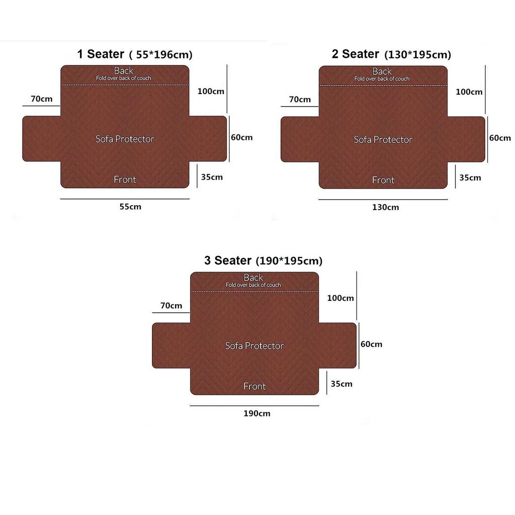 1/2/3 Seater Waterproof Sofa Cover for Pet Dog Kids Mat Furniture Protector Cushion Washable Grid Couch Slipcovers Living Room